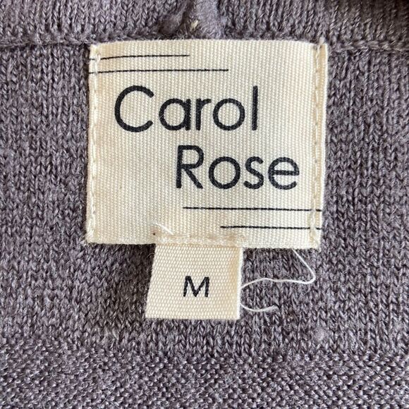 COPY - Carol Rose Open Front Cardigan 100%acrylic Size M - Picture 2 of 3